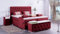 Boxspringbett Jana 240x220, VS-Weinrot, 7-Zohnen Taschenfederkernmatratze, Ergoflex - Inklusive Aufbau - Deutscher Hersteller