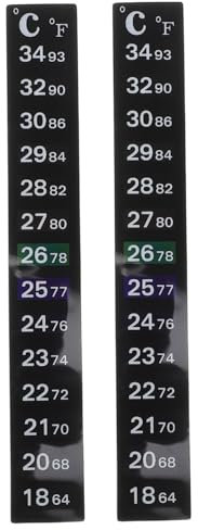 IMIKEYA Thermometer-aufkleberstreifen Zum Brauen 2er-pack Einfach Zu Verwenden Robust Für Das Brauen Zu Hause