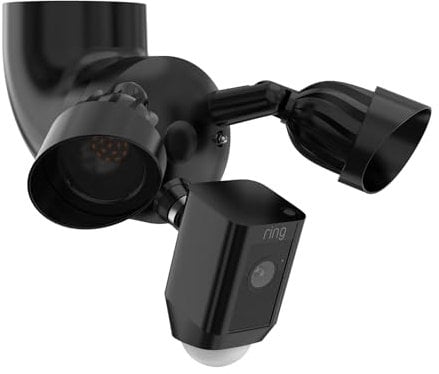 Flutlicht Halterung für Ring Flutlichtkamera Plus Kabel & Floodlight Cam Wired Pro, Verstellbare Traufhalterung Ständer Halter für Blink Floodlight Camera, Flutlichtkamera Eave Mount Zubehör, Schwarz