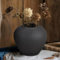 JIDOFUE Große rustikale Keramikvase, 17.3 cm/ 6.8 Zoll Terrakotta-Vase für Zuhause, Wohnzimmer, Landhausstil, für Hochzeiten, Einweihungen, Geschenke