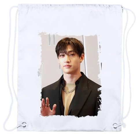 MERCHANDMANIA 4 Mochilas DE Cuerdas StrayKids Personaje KPOP Cantante 2025 Bang Chan Playa Piscina Picnic Excursion Personalizada