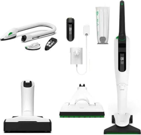 Folletto VK7S Aspirapolvere Senza Fili con Pulilava SP7S, Kit Completo con Spazzola PB7S, Accessori MR7 e MP7, Doppia Batteria, 6 Sacchetti