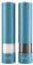 Cooks Professional Electric Salt and Pepper Mill Set | Battery Operated Automatic Grinders with Adjustable Course & Fine Grinding & One Touch Operation | Condiment Seasoning Grinder | Teal