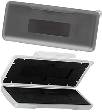 Vaguelly M.2 Ssd Hard Drive Case Portable Protective Storage Box for Universal Solid State Drives Shockproof Waterproof Sealed Pp Material Grey and White, Travel Computer Accessories