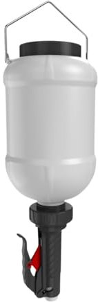 DimyFew Dispenser di salse ricaricabile, bottiglia vuota da 3 litri per insalata e maionese, Nero