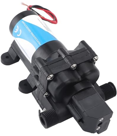 Asixxsix 12 V DC 3,0 GPM Wassertransferpumpe, Hohe Effizienz Elektrische Selbstpriming -Misting -Reinigung Membranpumpe mit Druckschalter, für RV Yacht Campers Sprayer Food LKW