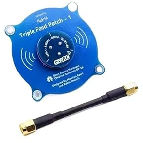 WZQOZSH Für GEPRC Triple Feed Patch-1 5,8G 9,4D zirkular polarisierte FPV-Brille für RHCP und LHCP für RC Fatshark Skyzone Brille für Selberbauen(1pcs SMA)