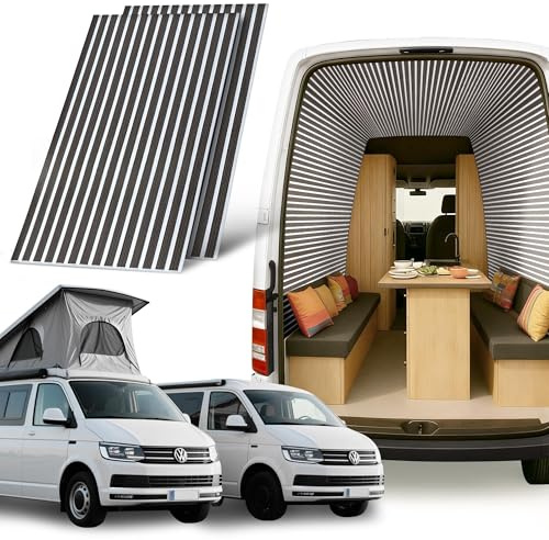 Leichte Paneele für Camper Ausbau, Wohnmobil & Van | Filz Verkleidung 2er-Set | 1,21 m² Gesamtfläche | nur 1 Kg / Panel & schallisolierend | Ideal für Innenausbau