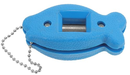 LIOOBO Eislaufschuhe Schleifer aus ABS Tragbarer und Gratfreier Schlittschuhschärfer für Training für Spieler und Skater Blau