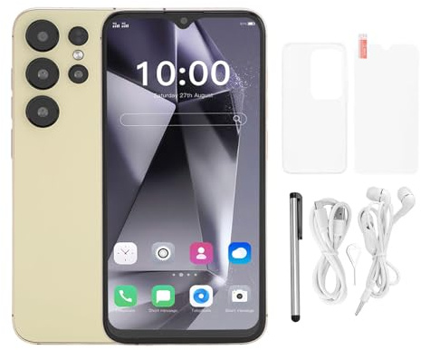 Horett Smartphone 4G LTE Telefoni 4G LTE Cellulari 6.28 Pollici 8GB RAM 64GB ROM Dual SIM Dual Standby Schermo HD 1440x3200 with Stylus for 12 (Gialla)