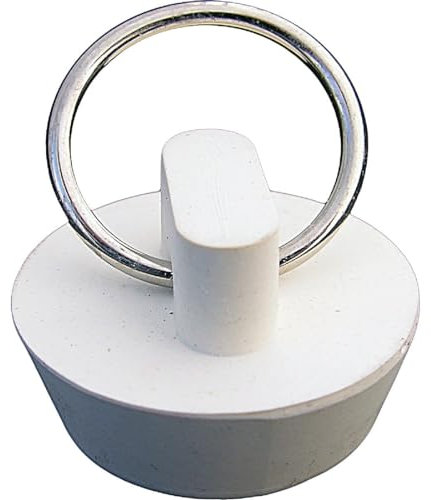 LASCO 02-3201 weißer Gummihohlstopfen für 1 Ablauföffnungen