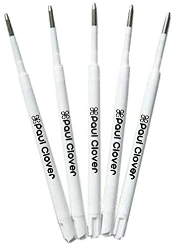 5 Pack Paul Clover Ballpoint Pen Standard Refills - Black Ink