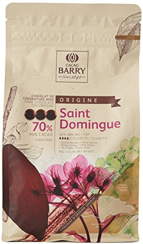 Cacao Barry Origine - 70% Saint Domingue Chocolate Negro Cobertura (pistoles) 1kg