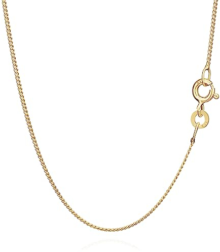 NKlaus 55cm Panzerkette 333 Gelbgold 8 Karat elegante Halskette filigrante Breite 1,1mm Collier 1,75g federleicht 8825