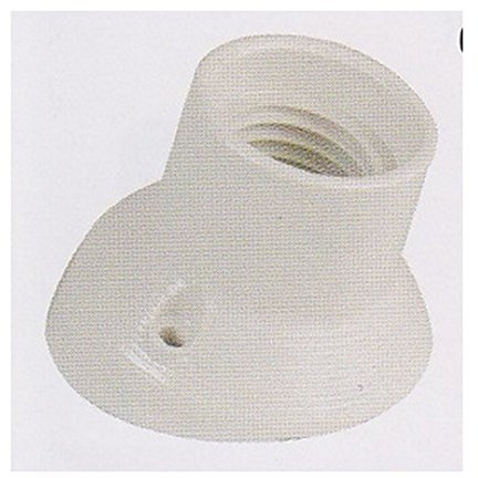 Portalampade porcellana E27 base curva