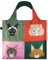 LOQI Artist Stephen Cheetham Cats Bag Strandtasche, 50 cm, 20 liters, Mehrfarbig (Multicolour)