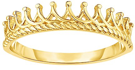 Ring Tiara Krone Gold Größe 7