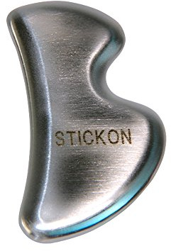 Stainless Steel Gua Sha Scraping Massage Tool - STICKON IASTM Tools Great Soft Tissue Mobilization Tool (B Shape)
