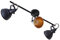 Lindby Deckenlampe Schwarz Gold, Deckenstrahler Metall schwenkbar & drehbar, 3 x E14 max. 40W, ohne Leuchtmittel, LED Deckenleuchte, Deckenspot