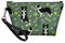 chaqlin Damen Kosmetiktasche für unterwegs, Border Collie-Motiv, aus Polyurethan-Leder, klein, zum Aufhängen, Aufbewahrungstasche