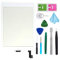 Weißes Digitizer-Reparatur-Set für iPad Air 2 9,7 Zoll 2. Generation A1566 A1567 Touchscreen-Digitizer-Ersatz (ohne Home-Taste).
