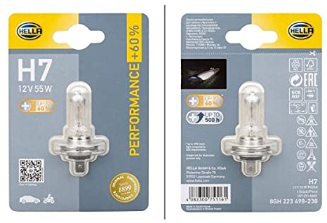 Hella 8GH 223 498-238 - Glühlampe, Fernscheinwerfer - Glühlampe, Hauptscheinwerfer - Glühlampe, Nebelscheinwerfer - Glühlampe, Abbiegescheinwerfer - Glühlampe, Tagfahrleuchte