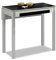ASTIMESA Mesa de Cocina, Metal, Negro, 90x50cm-extendida 90x70 cms