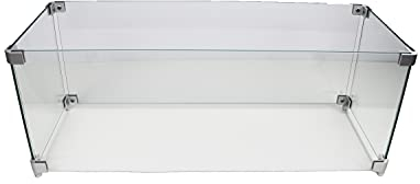 Clifton Glasaufsatz Glasumrandung Straight B 67cm x T: 25cm x H: 25cm