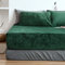 Michorinee Warme Fleece Spannbettlaken 200x200cm Cashmere Touch Kuschelig Flauschig Plüsch Flanell Bettlaken Spannbetttuch für Boxspringbett Topper Matratze bis 30 cm Hohe Dunkelgrün