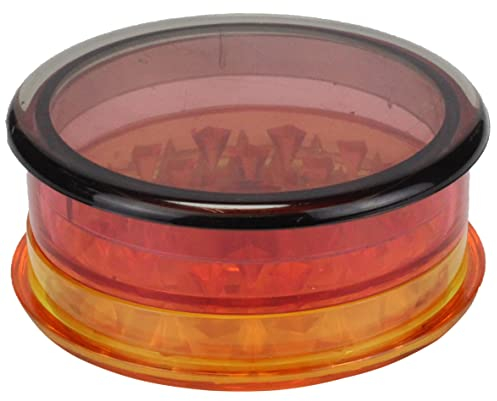 Spliff 1 macinino in plastica da 60 mm, 3 pezzi, con stoccaggio, a scelta il colore preferito (nero/giallo/rosso)