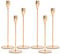 6 Packungen Kerzenhalter Gold Kerzenhalter, Kegelkerzenhalter Einkopf Schmiedeeisen, Kerzenhalter Kerzenhalter Tischdekoration Kerzenlicht Dinner Ornamente für Party Hochzeit
