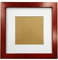 ZXT-parts Bilderrahmen, 17,8 x 17,8 cm, Rot mit 10,2 x 10,2 cm Passepartout, 17,8 x 17,8 cm, Schwarz, Massivholz, Kunststoffplatte, Tischplatte oder Wand.