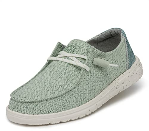 Hey Dude Damen Wendy Woven Moc Toe Shoes, Mint, 40 EU