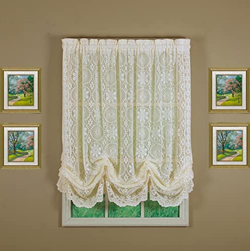 Today's Curtain Hopewell Vorhang, Spitze, Ballon-Motiv, Cremefarben, (B x L) 149,8 cm x 160 cm