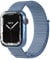 EAZY CASE Armband kompatibel mit Apple Watch 38mm 40mm 41mm 42mm verstellbares Ersatzarmband aus Nylon Sport Loop kompatibel mit Apple Watch Serie 9 8 7 6 5 4 3 2 1 SE für Damen und Herren Hell Blau