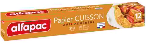 alfapac - Papier cuisson 12M - Fabriqué en France