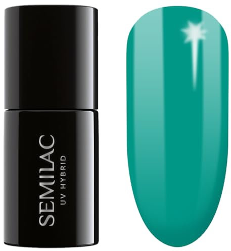 Semilac UV Nagellack Hybrid 448 Azure Green 7ml Kollektion Neonz