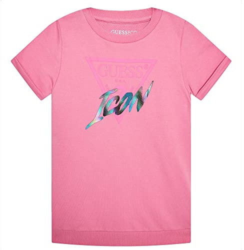 GUESS Abito Bambina in t-Shirt con Maniche Arrotolate