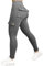 Nuofengkudu Damen Sport Cargo Leggings mit Taschen High Waist Stretch Cargohose Eng Hosen Push up Sportleggins Stretch Jeggings Gym Fitness Outdoor Workout Sporthose Y-Dunkelgrau XL