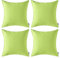 MIULEE 4er Set Outdoor Kissenbezug wasserdichte Kissenbezüge Sofakissen Dekorativ Couchkissen Wetterfeste Kissenhülle Zierkissen Bezug Weich für Sofa Couch Outdoor Garten Balkon 40x40 cm Grün