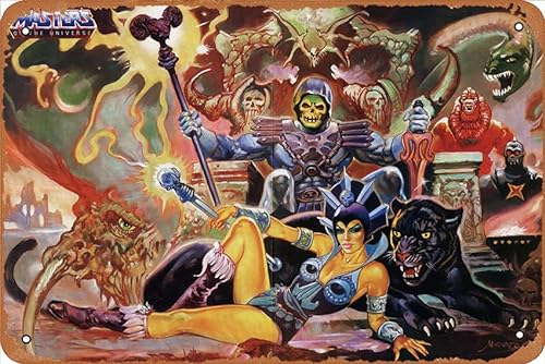 He-man And The Masters Of The Universe TV-Show-Poster, Metall-Blechschild, 20,3 x 30,5 cm, Film- und TV-Serie, Wanddekoration