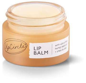 UpCircle Lip Balm with Hemp Seed Oil + Shea Butter 15ml – Hydrating + Plumping – Rosehip + Grapefruit Oil To Soothe Dry Lips - Natural, Vegan + Cruelty-Free