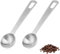 Lot de 2 cuillères à café de 7,5 ml pour café moulu, cuillères à mesurer en acier inoxydable, petites cuillères à soupe en métal, cuillère à mesurer à épices de cuisine à suspendre