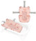 MS BabyWorld - Cojín Reductor - Cojín Reductor Adaptable para bañera plegable | Fácil de Guardar | Portátil para Casa o para Llevar de Viaje