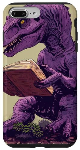 iPhone 7 Plus/8 Plus Trex Reading Book Dinosaur Case