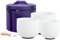 Hye-eun Kristall-Klangschalen, 15,2 - 25,4 cm, Set mit 3 Stück, 25,4 cm C, 20,3 cm, F 15,2 cm, A, 432 Hz, Meditations-Yoga-Schalen mit Tragetasche, Klangbad, Gleichgewichtstherapie
