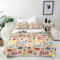 ANHOPE Cartoon Musik Symbol Bettwäsche Set 3 Teilig Bettbezug 240x220 cm + 2 Kissenbezug 80x80 cm Weich Microfaser Bettbezüge mit Reißverschluss Bettdeckenbezug Set für Kinder Jungen Mädchen