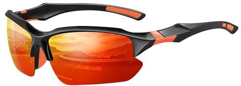suoso Fahrradbrille-Herren-Damen-Schnelle Brille Rave-Sportbrille Herren-Rennrad Brille-Sonnenbrille-Polarisiert-Sunglasses Men-Skibrille-UV400 Schutz-Radsportbrillen,4