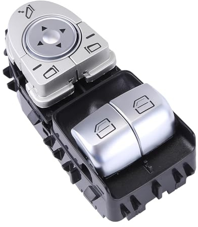 BYNYXI A2059056911 - Interruptor de elevalunas delantero para Mercedes C300 C43 AMG C63 AMG S 2017-2020, C Clase V C205 Vito W447 448 Interruptor de elevalunas abatible 3 Pin A2059050202