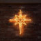 Festive Lights – ConnectPro® 70cm Christmas North Star Rope Light Silhouette Motif – 144 Warm White LED Xmas IP65 Outdoor Static Connectable Wall Decoration Lighting (No Plug)